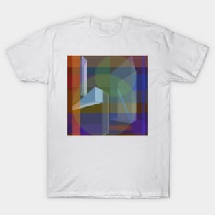 3d blocks and strokes T-Shirt